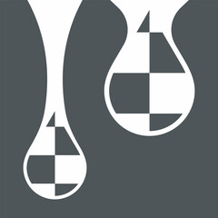 Water drop droplet raindrop oil blood icon illustration cut