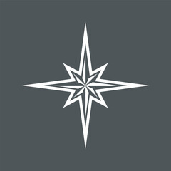 Star north quality vector illustration cut