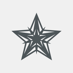 Star Classic rating icon web quality vector illustration cut