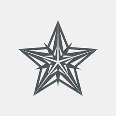 Star Classic rating icon web quality vector illustration cut