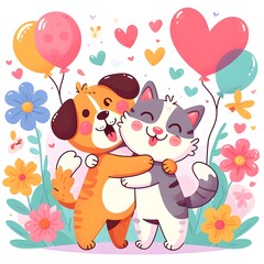 illustration for friendship day. friendship day