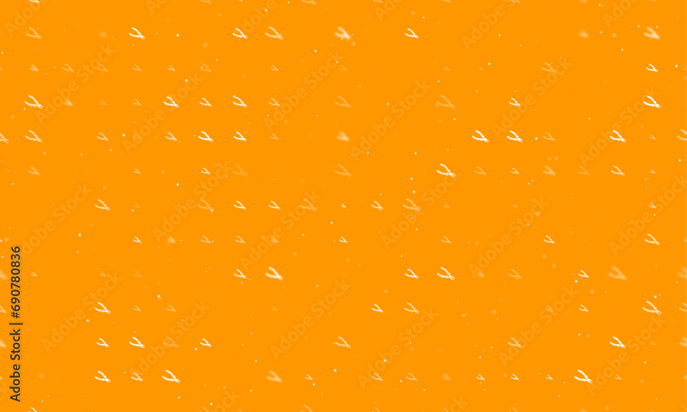 Poster seamless background pattern of evenly spaced white pliers symbols of different sizes and opacity. ve