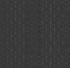 Vector stylish hexagonal gray line pattern background