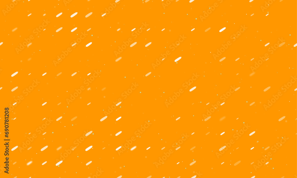 Poster seamless background pattern of evenly spaced white zucchini symbols of different sizes and opacity. 