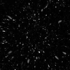 Snow overlay. Christmas snow  isolated on black background. Snowflakes. Falling snowflakes