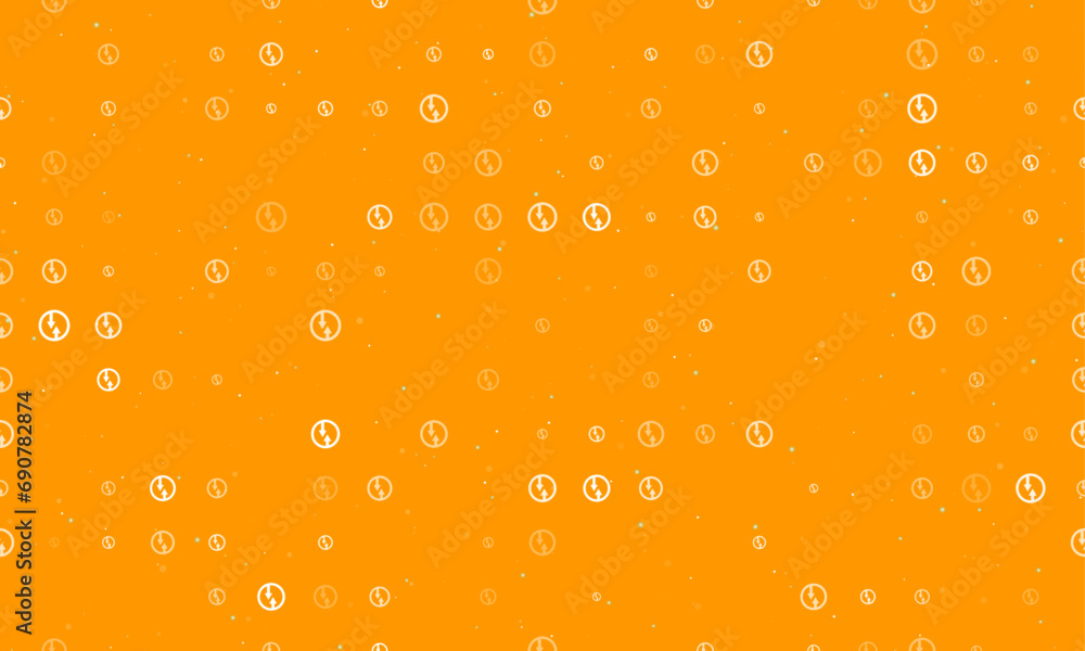 Poster seamless background pattern of evenly spaced white advantage of oncoming traffic signs of different 