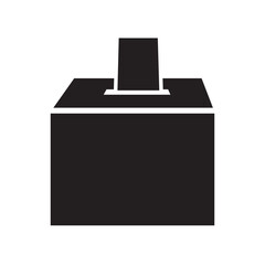 voting box icon logo vector design template