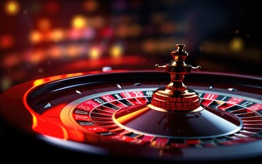 Obraz premium Casino roulette wheel background