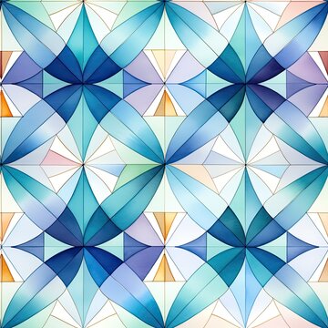 Colorful Abstract Geometric Pattern