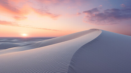 Sunset over the dunes. Dunes background. Dunes wallpaper