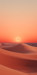 Fototapeta na wymiar Sunset over the dunes. Dunes background. Dunes wallpaper