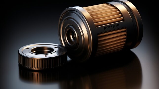 A pristine oil filter, its design and cleanliness symbolizing the commitment to safeguarding the engine's vital components
