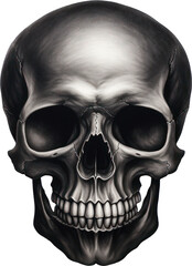 Illustration of skull png with transparent background