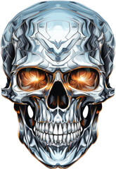 Illustration of skull png with transparent background