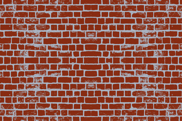 red brick wall seamless pattern