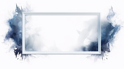 frame digital illustration, with white space for photo in frame, empty frame, product placement, copy space, 16:9 - obrazy, fototapety, plakaty