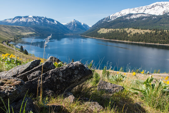 View Over Mountain Lake