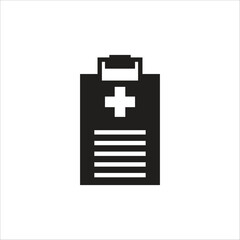 Obraz premium medical report vector icon line template