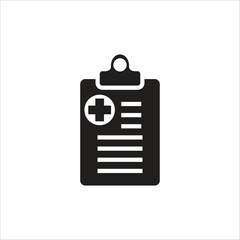 medical report vector icon line template
