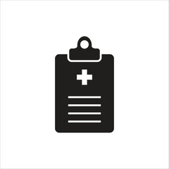 Obraz premium medical report vector icon line template