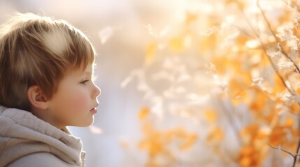 generative AI Image of a little girl outdoors in the winter 
