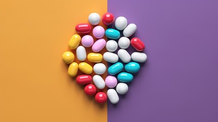 Different medical pills UHD wallpaper