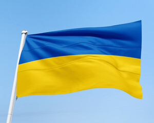 FLAG OF THE COUNTRY UKRAINE