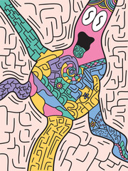abstract human pattern 
