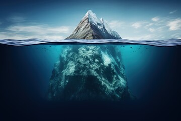iceberg under and above the water deep depth of the book vs movie