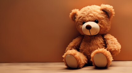 brown teddy bear,PPT background
