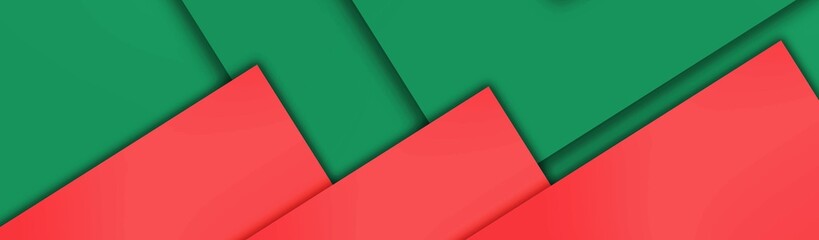 red and green paper