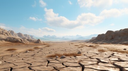Dry cracked land UHD wallpaper