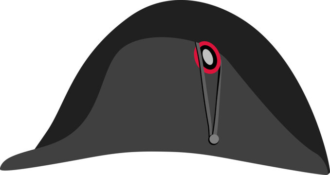 Vector Illustration of Emperor Napoleon Bonaparte's Bicorne Hat