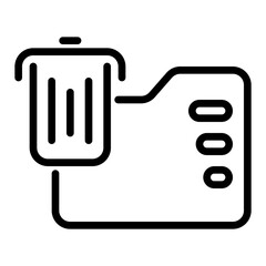 Delete icon, line icon style