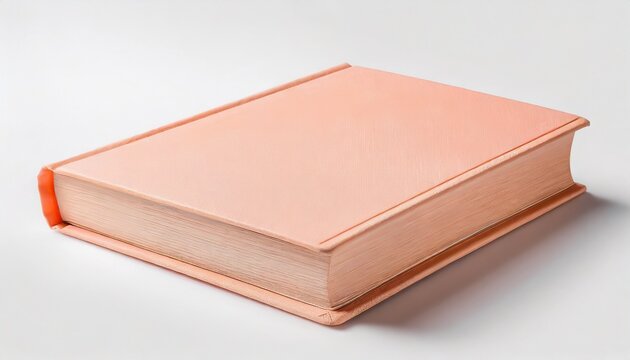 Peach Fuzz color book, background with selective focus and copy space