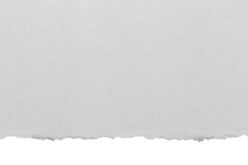 Torn and ripped piece of horizontal blank paper on transparent background PNG