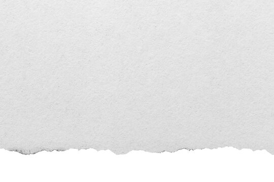 Torn and ripped piece of horizontal blank paper on transparent background PNG