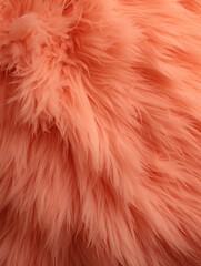 Fototapeta premium Peach Fuzz colors. color of the year. pink vintage, feather pattern texture background, pastel soft fur.
