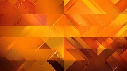 Yellow orange abstract background for design. Geometric shapes. Triangles, squares, stripes, lines....