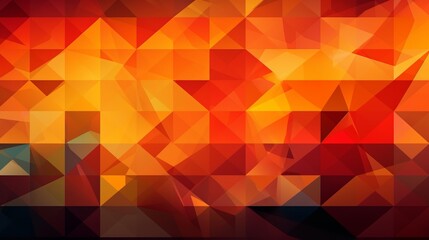 Yellow orange abstract background for design. Geometric shapes. Triangles, squares, stripes, lines. Color gradient. Modern, futuristic. Light dark shades. Web banner. Modern, futuristic.Design concept