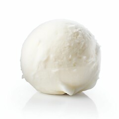 Creamy Vanilla Ice Cream with Sprinkles. Generative ai