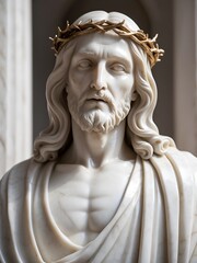 A Statue of Jesus. Generative AI