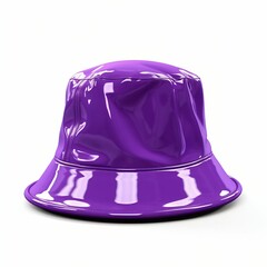 Fototapeta premium Stylish Bucket Hat Isolated on White. Generative ai