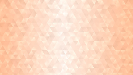 Peach Color Gradient Triangle Pattern Vector Background. 2024 Color of the Year. Glowing 3D Low Poly Geometric Texture.  - 690820213