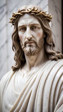A Statue of Jesus. Generative AI