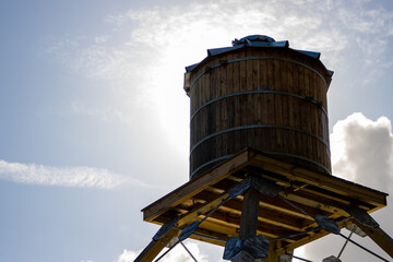 Water tower silhouette