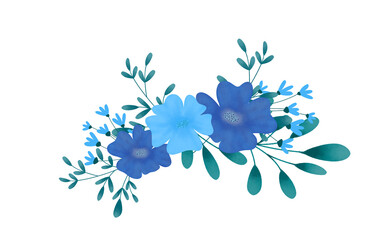 Floral wreath illustration