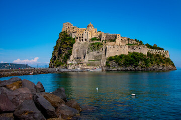 Aragonese Castle of Ischia - Italy - obrazy, fototapety, plakaty