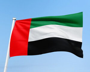 FLAG OF THE COUNTRY OF THE ARAB EMIRATES