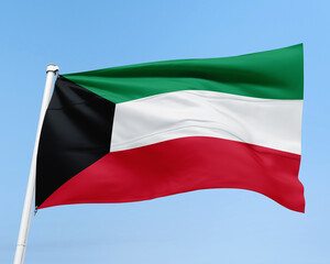 FLAG OF THE COUNTRY KUWAIT
